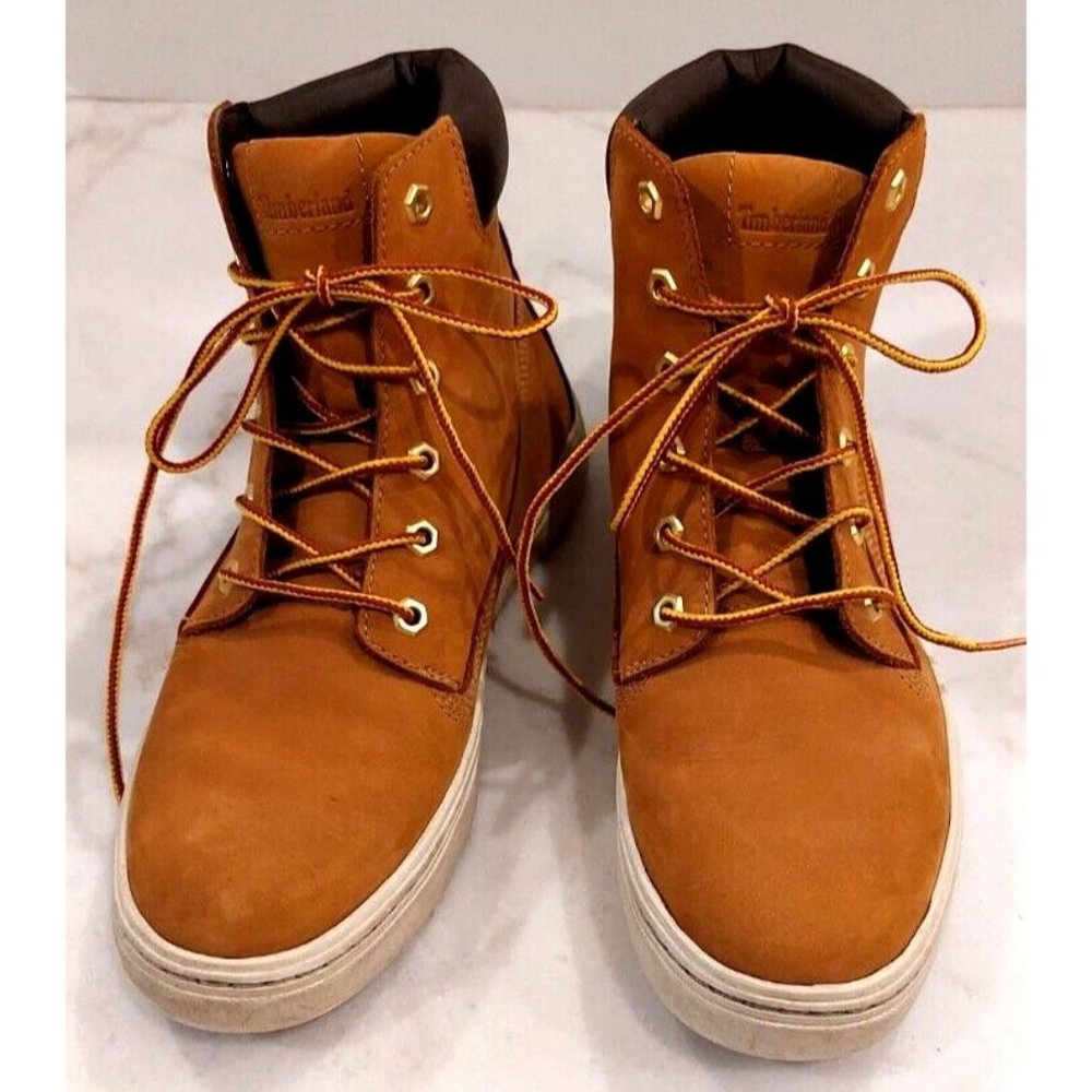 TIMBERLAND-WOMEN'S-LONDYN-WHEAT NUBUCK-SUEDE/LEATHER BOOTS-STYLE-A1INF-US 9‎
